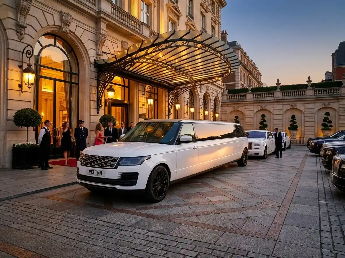 range rover limo left side view