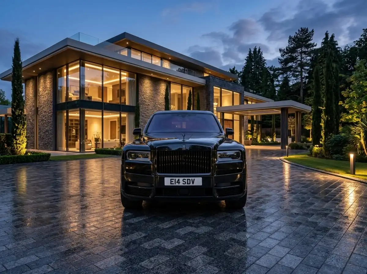 front view of cullinan black